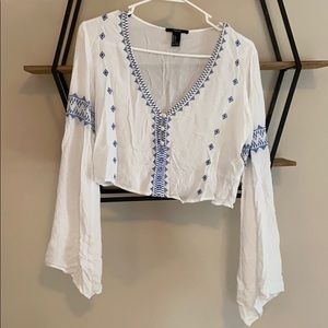 Bohemian flowy shirt